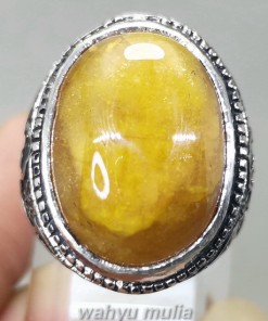 Batu Cincin Mani Gajah Kuning Kristal Asli berkualitas bagus