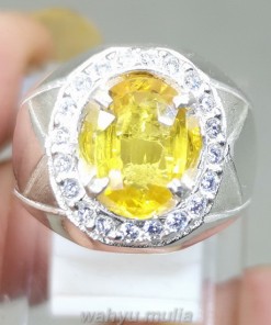 Batu Akik Natural Yakut Yellow Safir Kristal Asli srilangka