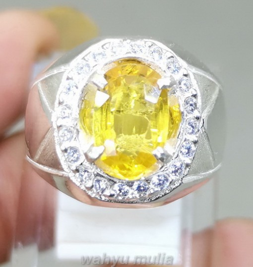 Batu Akik Natural Yakut Yellow Safir Kristal Asli srilangka