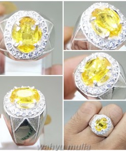 Batu Akik Natural Yakut Yellow Safir Kristal Asli_5