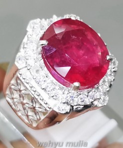Cincin Batu Akik Ruby Original Ring Perak Asli_3