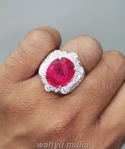 Cincin Batu Akik Ruby Original Ring Perak Asli_6