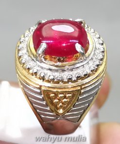 Cincin Batu Akik Ruby Merah Delima Original_3