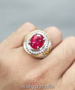 Cincin Batu Akik Ruby Merah Delima Original_4