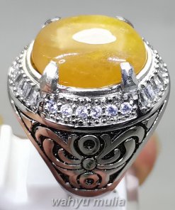Cincin Batu Mani Gajah Kristal Kuning Asli_3