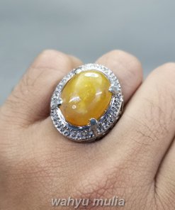 Cincin Batu Mani Gajah Kristal Kuning Asli_4