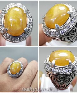 Cincin Batu Mani Gajah Kristal Kuning Asli_5