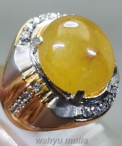 Cincin Batu Mani Gajah Kuning Kristal Asli_2