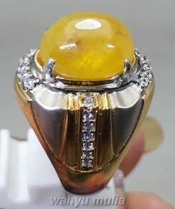 Cincin Batu Mani Gajah Kuning Kristal Asli_3