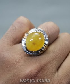 Cincin Batu Mani Gajah Kuning Kristal Asli_4