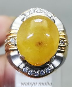 Cincin Batu Mani Gajah Kuning Kristal Asli_6