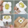 Batu Cincin Yakut Yellow Safir Natural Ring Perak_5