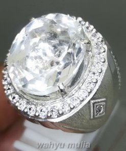 Cincin Batu Kecubung Es Air Kristal Quartz Natural Ring Perak_1