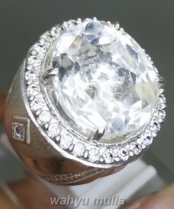 Cincin Batu Kecubung Es Air Kristal Quartz Natural Ring Perak_2