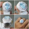 Cincin Batu Permata Aquamarine Natural Ring Perak_5