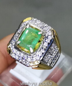 Batu Permata Natural Emerald Beryl Zamrud Kotak Bagus_1