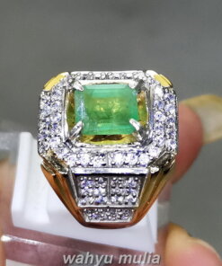 Batu Permata Natural Emerald Beryl Zamrud Kotak Bagus_3
