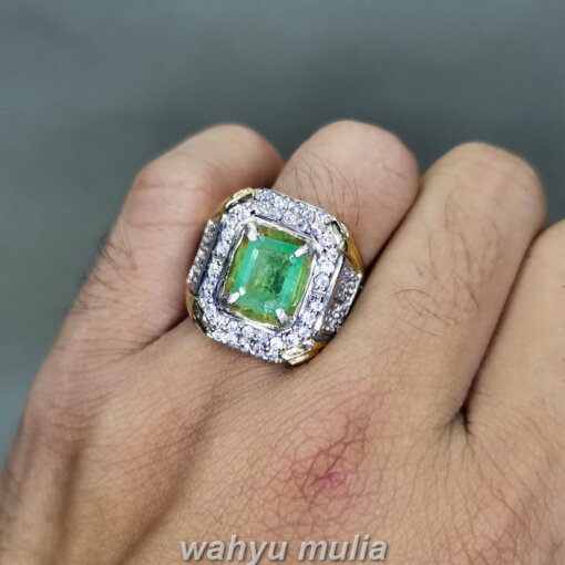 Batu Permata Natural Emerald Beryl Zamrud Kotak Bagus_4