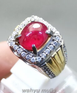 Cincin Batu Akik Merah Delima Ruby Original_3