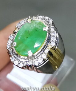 Cincin Batu Zamrud Natural Emerald Beryl Asli_1