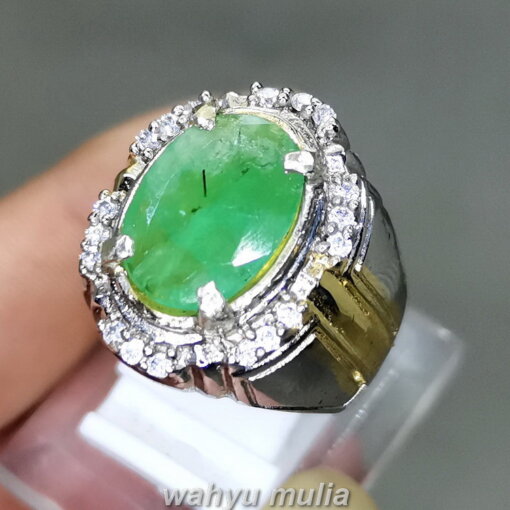 Cincin Batu Zamrud Natural Emerald Beryl Asli_1