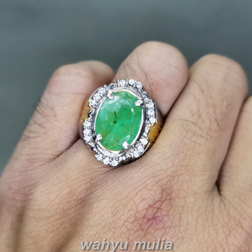 Cincin Batu Zamrud Natural Emerald Beryl Asli_4