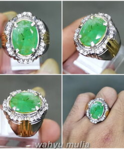 Cincin Batu Zamrud Natural Emerald Beryl Asli_5