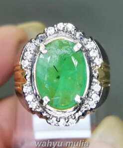 Cincin Batu Zamrud Natural Emerald Beryl Asli_6