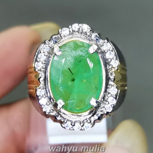 Cincin Batu Zamrud Natural Emerald Beryl Asli_6