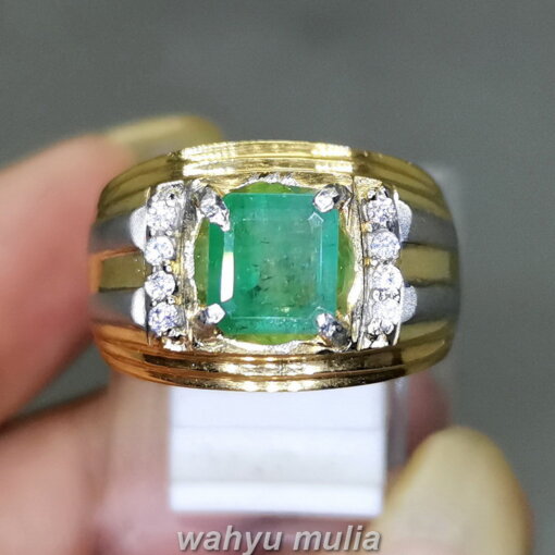 Cincin Permata Hijau Emerald Beryl Zamrud Original_6