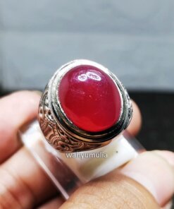 Cincin Batu Ruby Merah Delima Asli Kode 2412_3